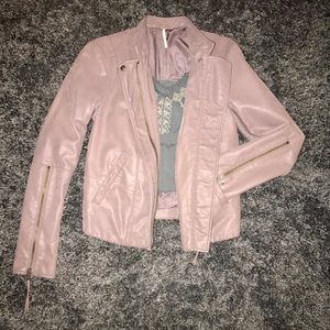 Free People Vegan Faux Leather Jacket